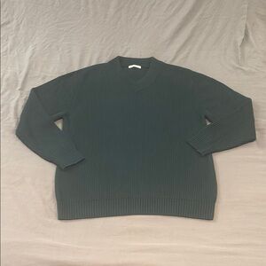 Zara Green V-Neck Sweater